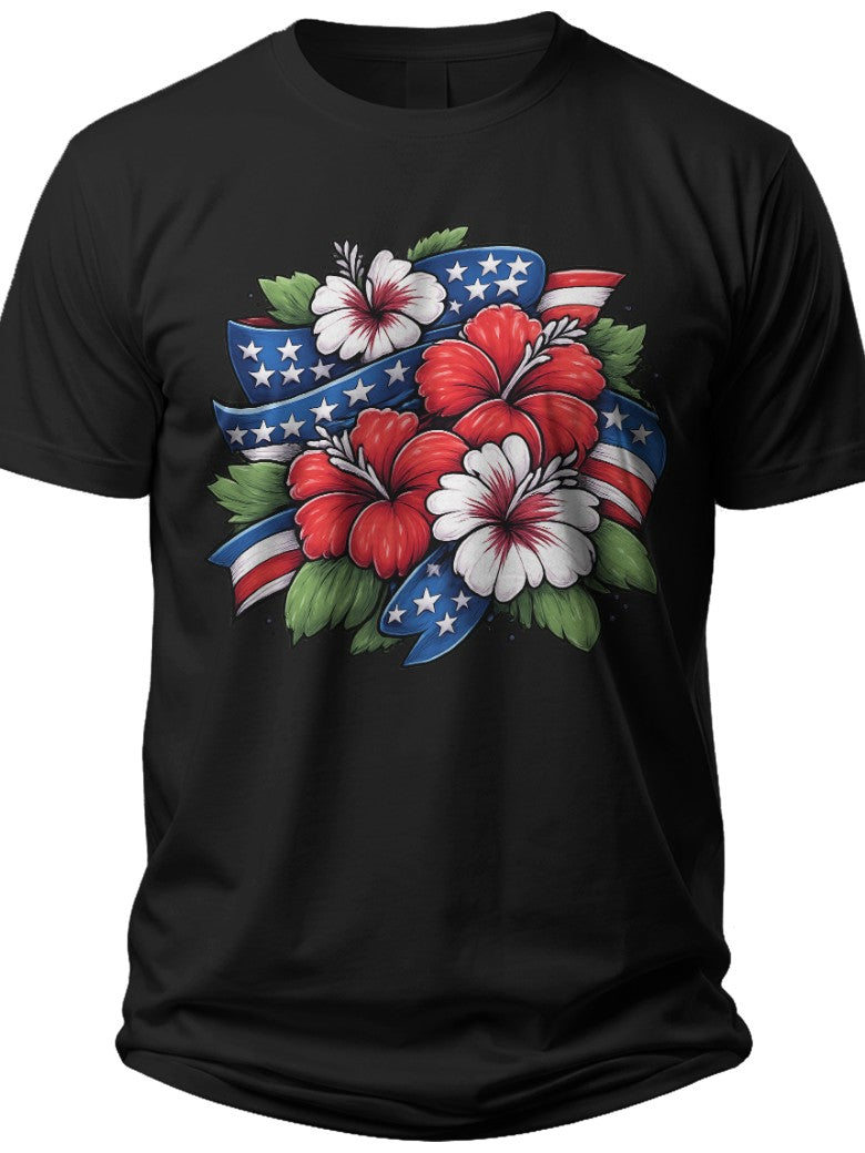 Aloha Patriot Usa Hawaiian Shirt - Adult Unisex Tee