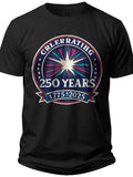 Patriotic Emblem 250 America 250 Shirts for Men - Adult Unisex Tee