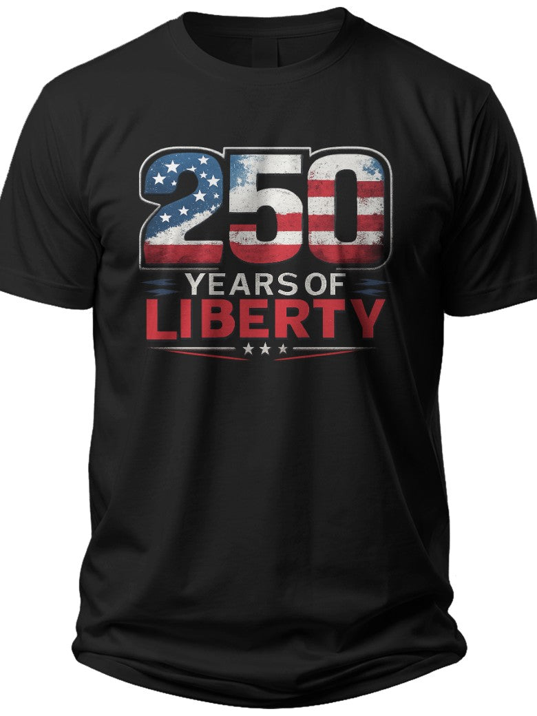 250 Years of Liberty America 250 Shirts for Men - Adult Unisex Tee