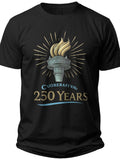 Torch of Liberty 250 250 Anniversary Usa Shirts - Adult Unisex Tee