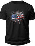 USA Star Burst American Flag Tshirt Women - Adult Unisex Tee