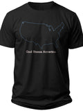 USA Map Blessing God Bless America Shirt - Adult Unisex Tee