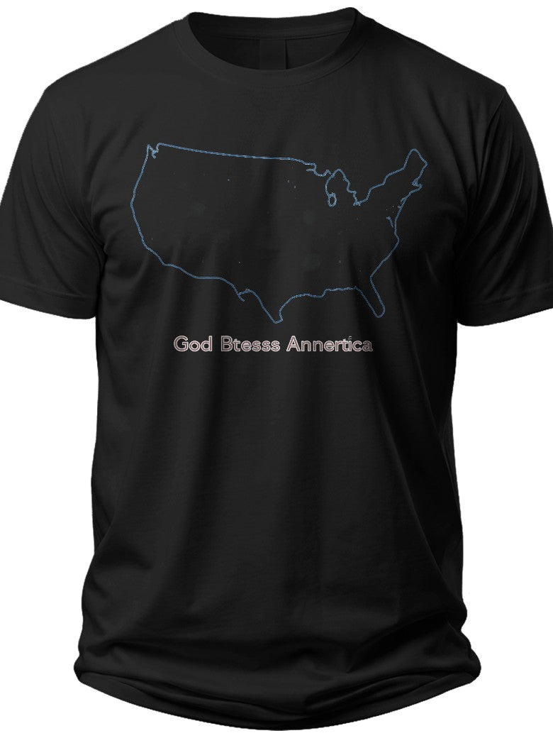 USA Map Blessing God Bless America Shirt - Adult Unisex Tee