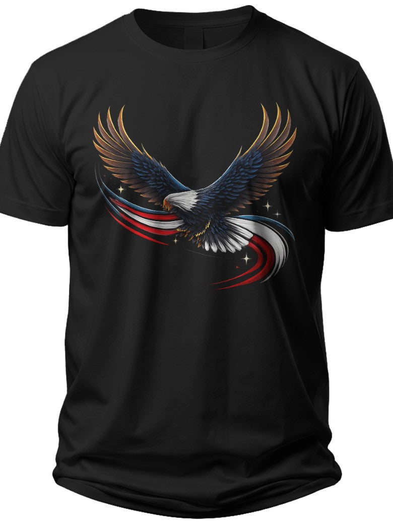 Soaring Patriotic Eagle Usa Shirt for Men - Adult Unisex Tee