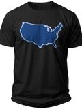 Rugged USA Map America Shirts for Men - Adult Unisex Tee