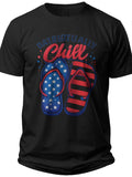 Patriotically Chill Funny America Shirts - Adult Unisex Tee