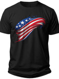 Patriotic Stripes & Stars Patriotic Tee Shirts for Women - Adult Unisex Tee
