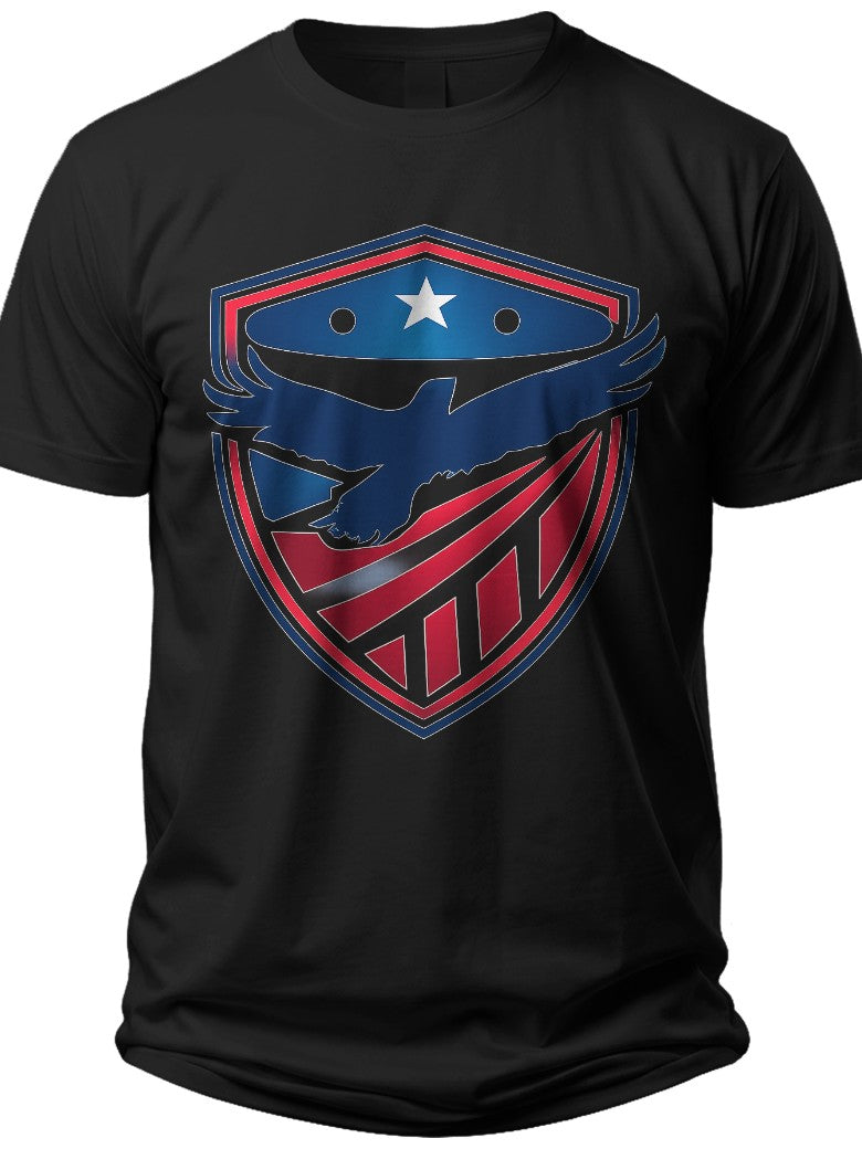 Patriotic Shield Eagle Patriotic Polo Shirts for Men - Adult Unisex Tee