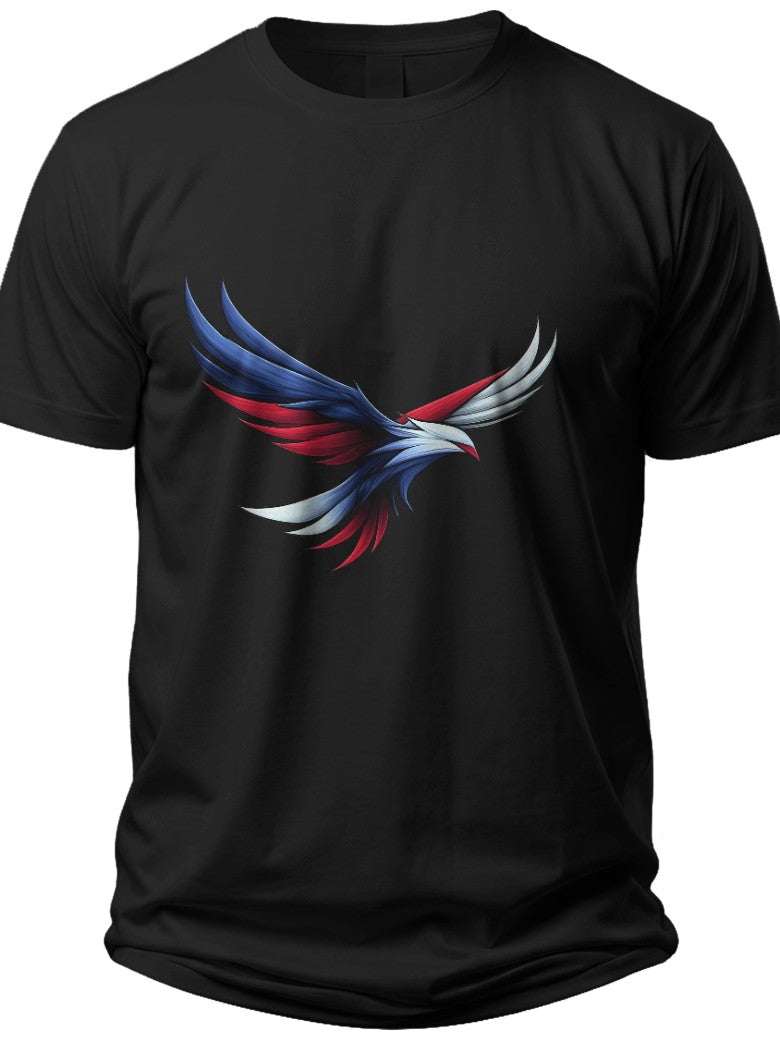 Patriotic Eagle Silhouette Usa Shirt for Women - Adult Unisex Tee