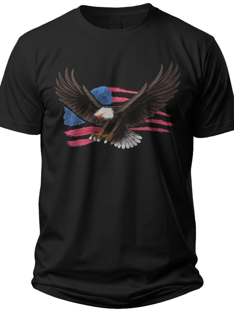 Patriotic Eagle Patriotic T Shirts for Men - Adult Unisex Tee
