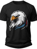 Patriotic Eagle Gaze Patriotic Polo Shirts for Men - Adult Unisex Tee
