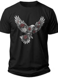 Majestic Floral Eagle Usa Womens Shirt - Adult Unisex Tee