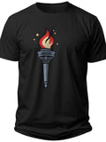 Liberty Torch Outline Usa Shirt for Men - Adult Unisex Tee