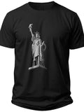 Liberty Silhouette Patriotic T Shirts for Men - Adult Unisex Tee