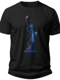 Liberty Silhouette Patriotic Polo Shirts for Men - Adult Unisex Tee