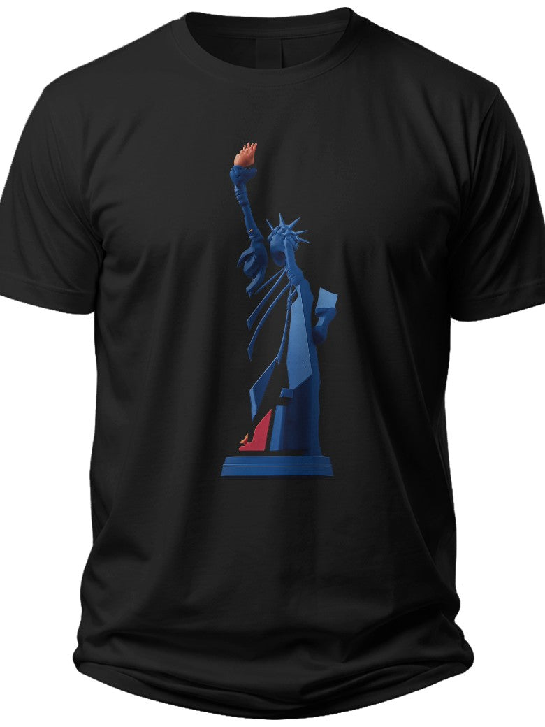 Liberty Silhouette Patriotic Polo Shirts for Men - Adult Unisex Tee