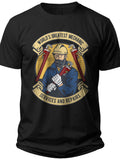 Men's Black World's Greatest Mechanic T-Shirt Funny Services & Repairs Auto Worker Graphic Tee Gift