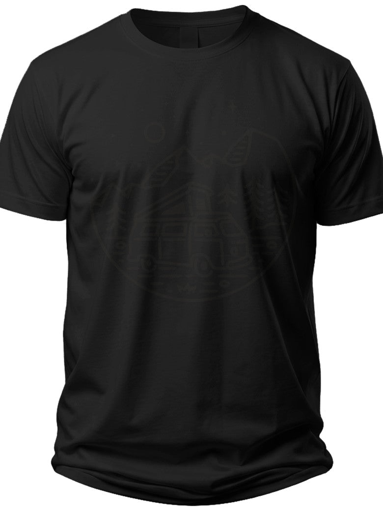 Unisex Black T-Shirt Soft Cotton Blend Short Sleeve Crew Neck Tee Top for Men Women Everyday Casual Wear