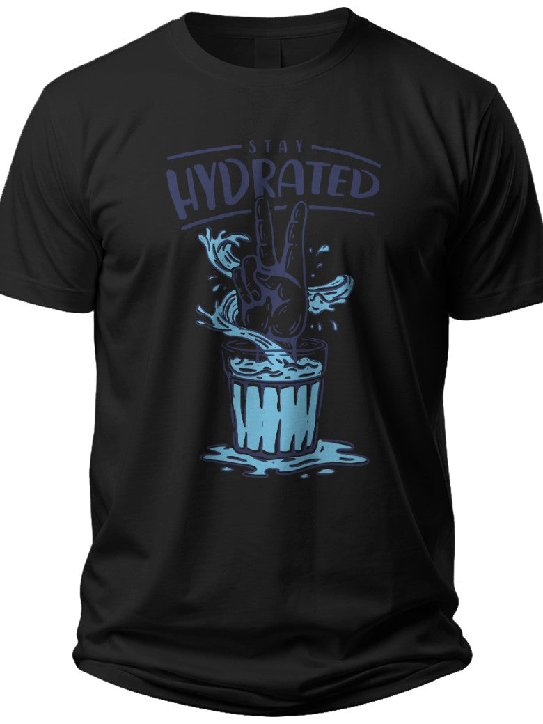 Stay Hydrated Monster Bucket Graphic T-Shirt Funny Novelty Black Tee Unisex