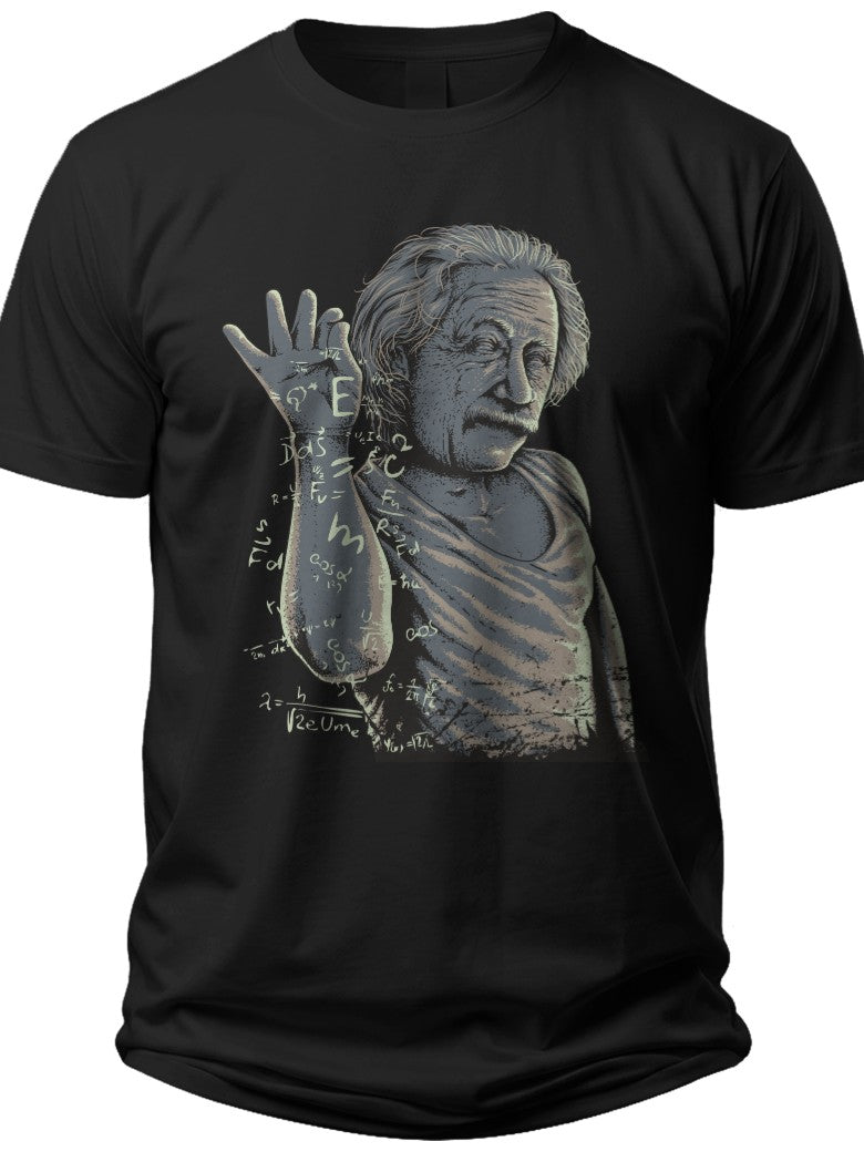 Black Funny Graphic T-Shirt for Men Women Humorous Sprinkling Hand Pose Design Casual Adult Tee Top