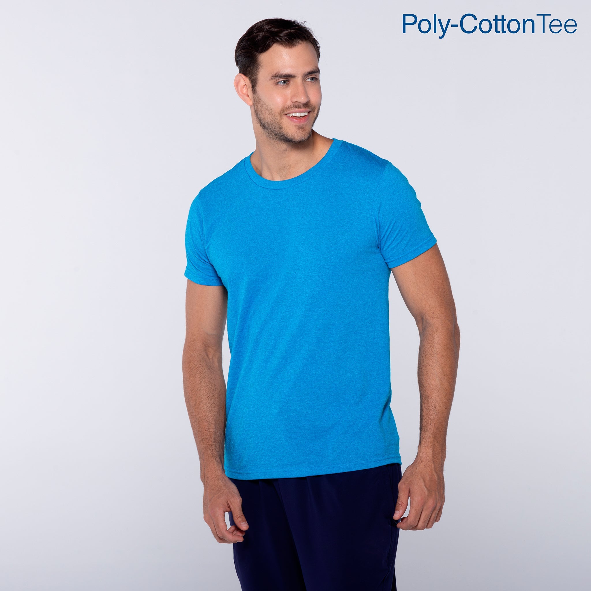 Adult Unisex Heavy Weight Crew Neck Short Sleeve T Shirt (White)