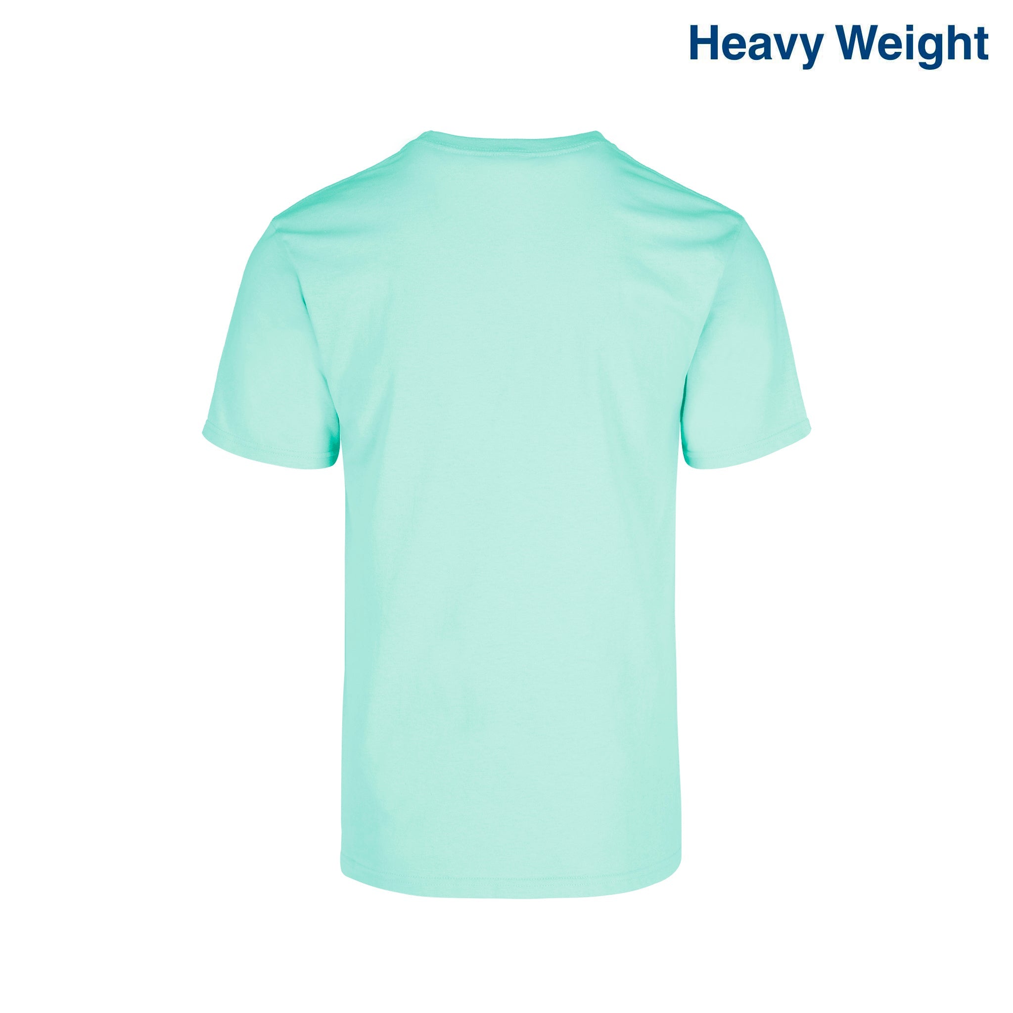 Adult Unisex Heavy Weight Crew Neck Short Sleeve T Shirt (White)