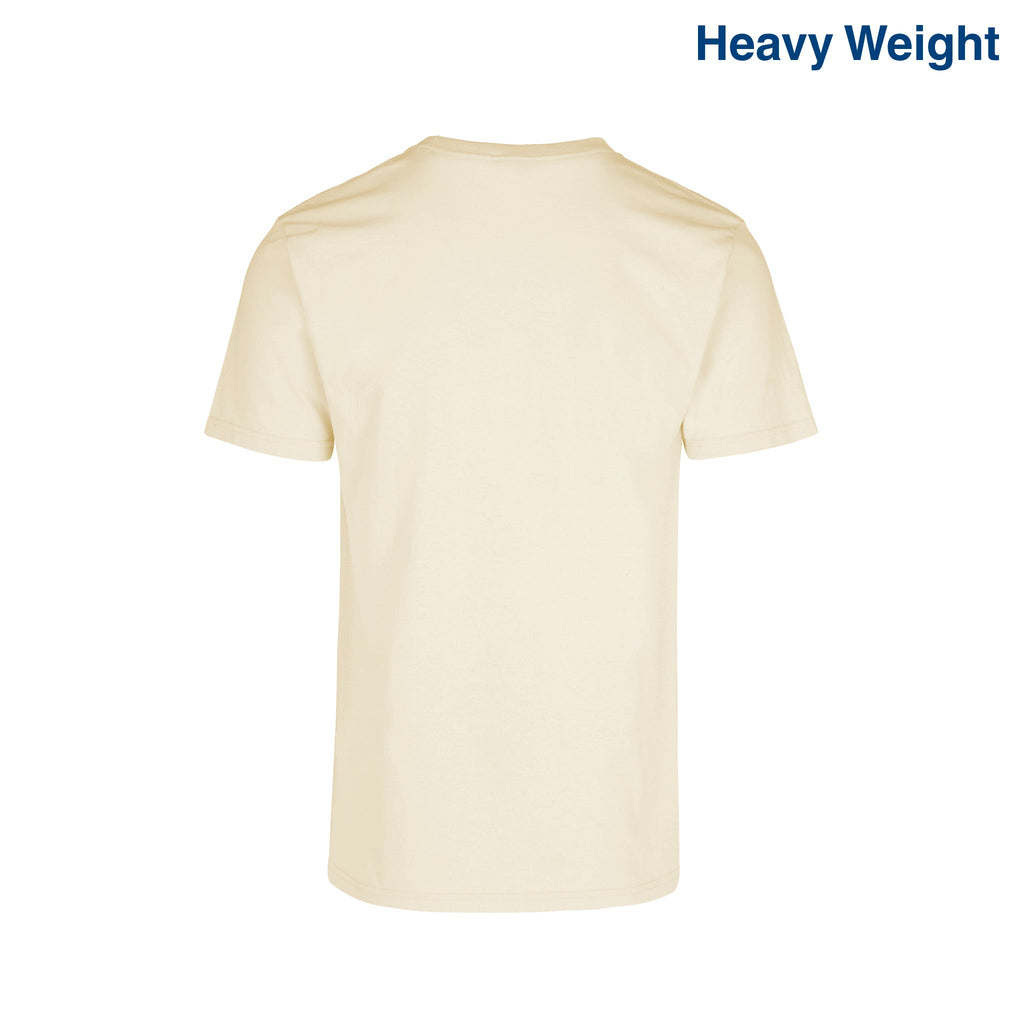 Adult Unisex Heavy Weight Crew Neck Short Sleeve T Shirt (White)