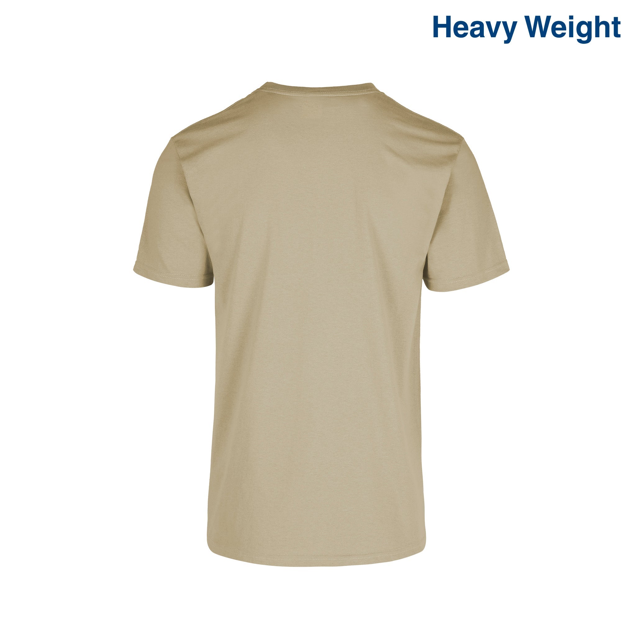 Adult Unisex Heavy Weight Crew Neck Short Sleeve T Shirt (White)