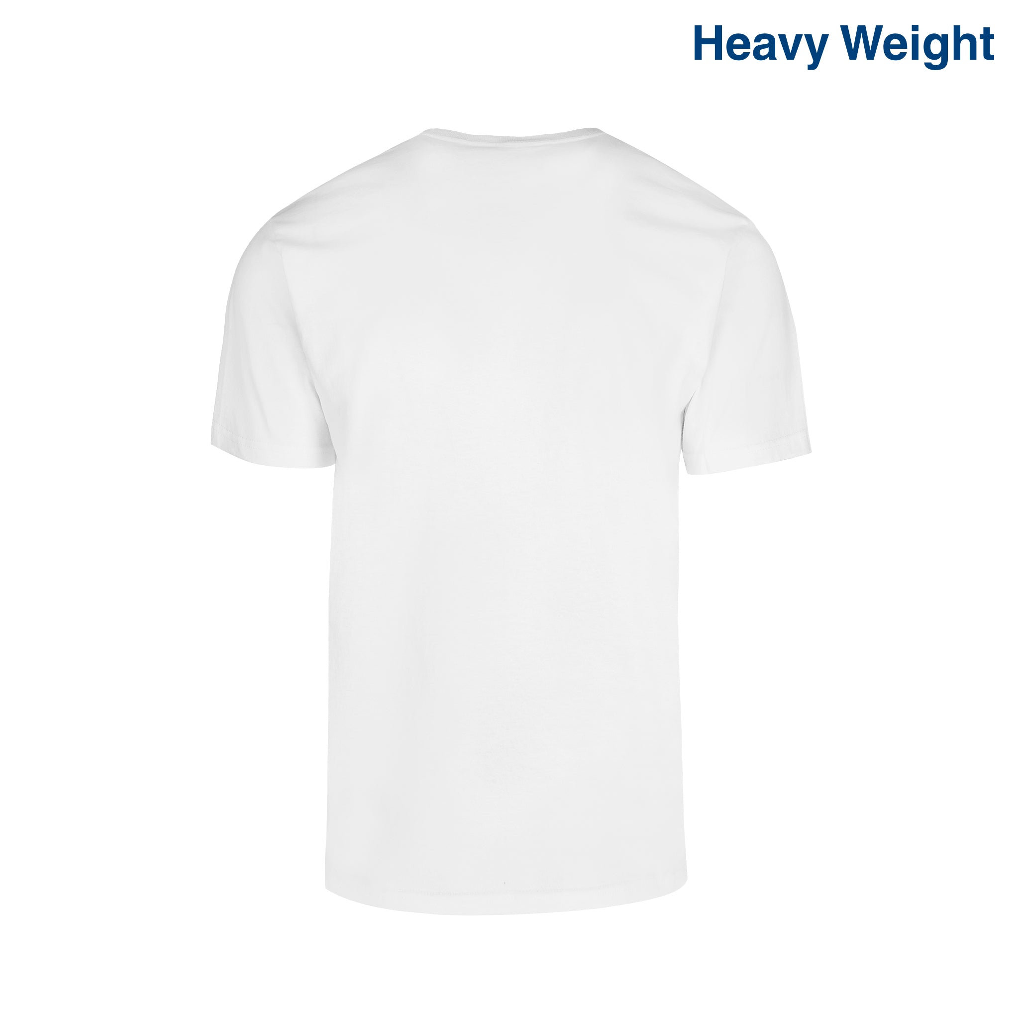 Adult Unisex Heavy Weight Crew Neck Short Sleeve T Shirt (White)