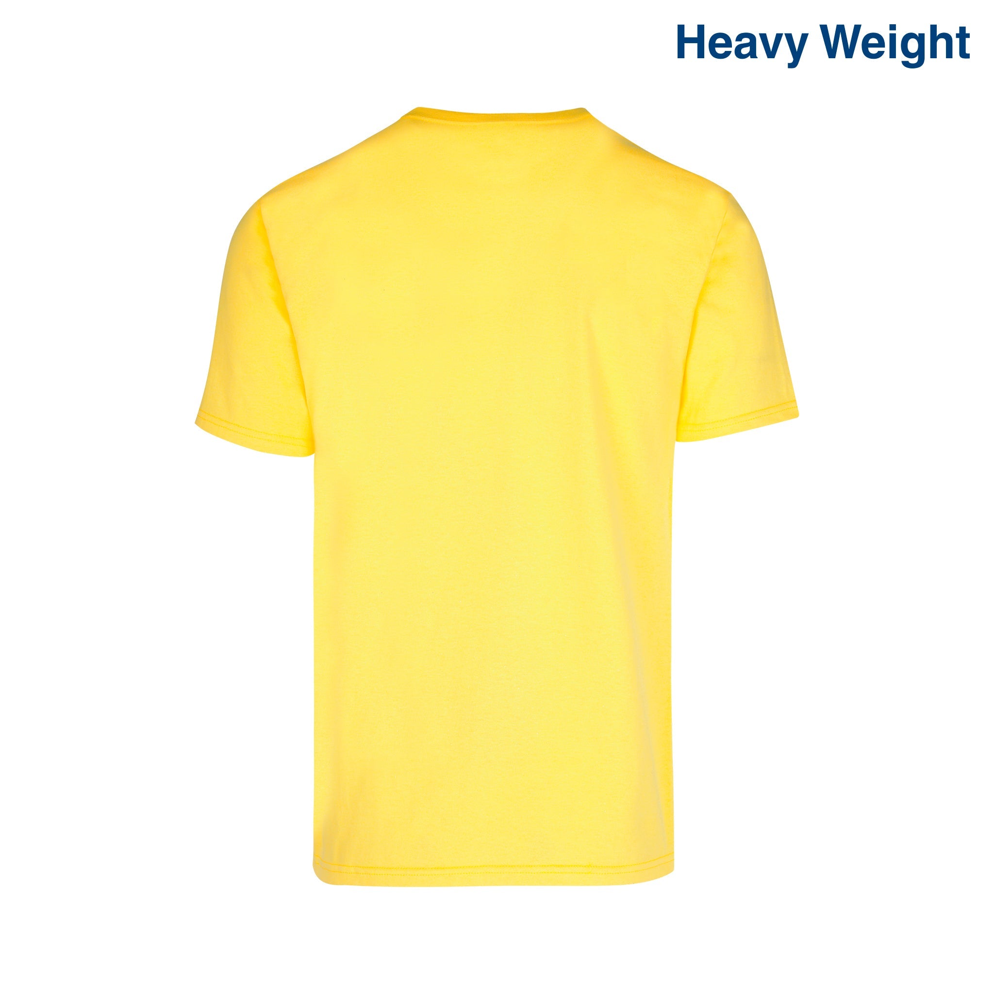 Adult Unisex Heavy Weight Crew Neck Short Sleeve T Shirt (White)