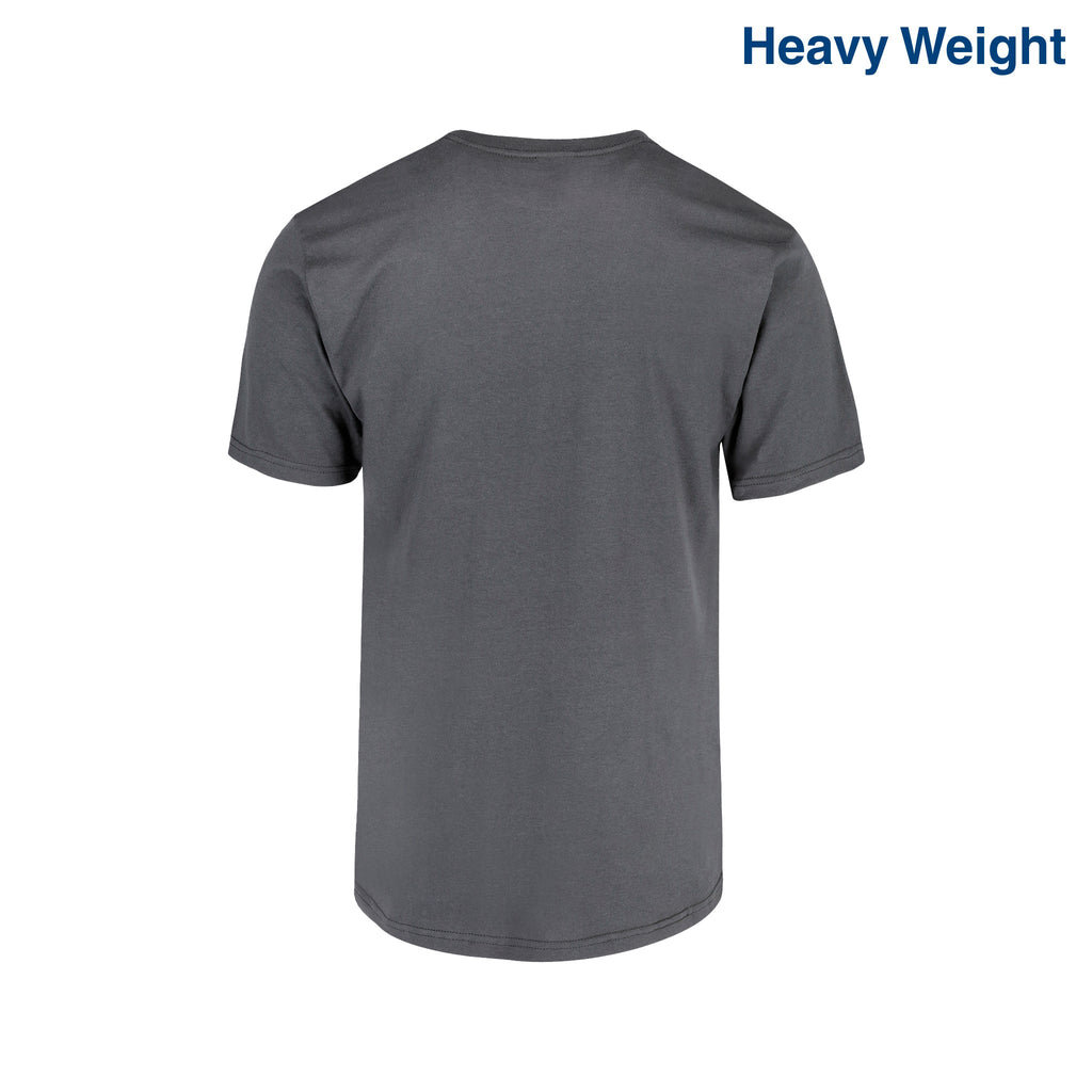 Adult Unisex Heavy Weight Crew Neck Short Sleeve T Shirt (White)