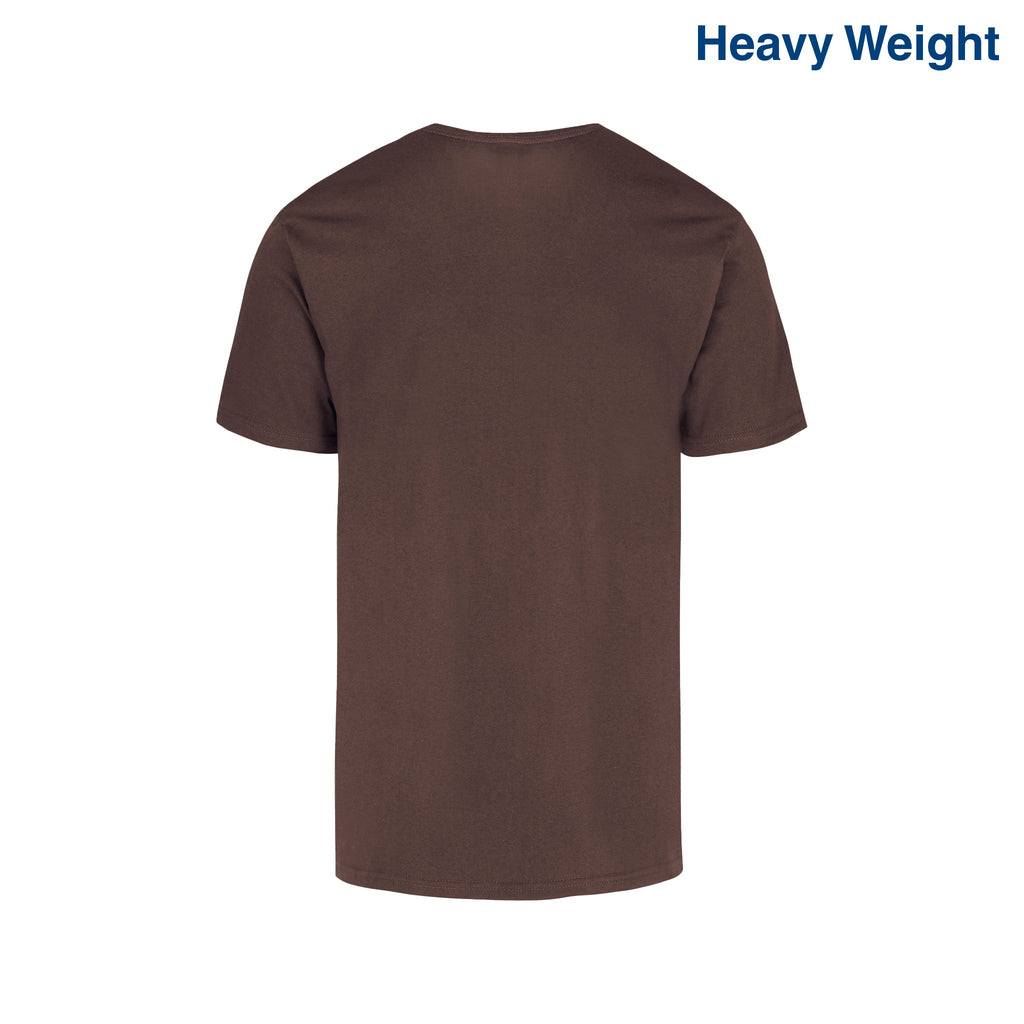Adult Unisex Heavy Weight Crew Neck Short Sleeve T Shirt (White)