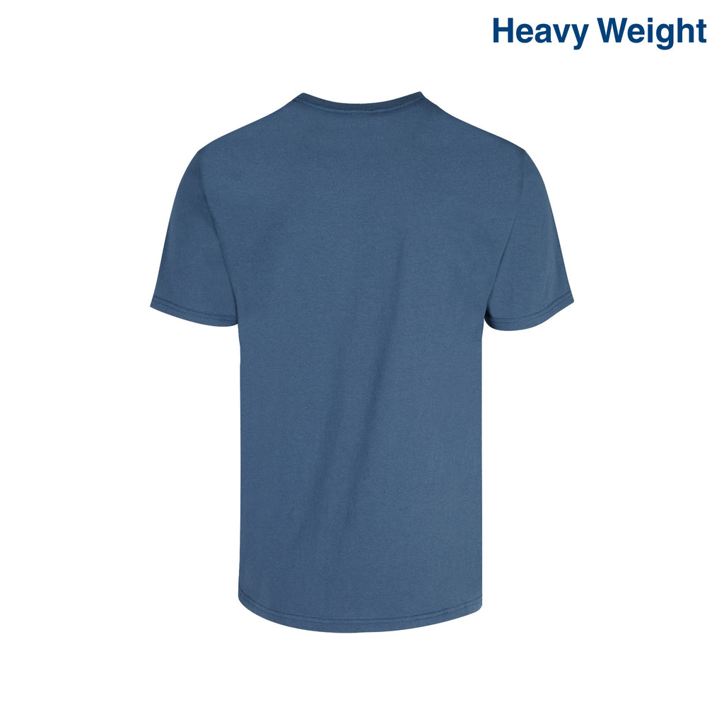 Adult Unisex Heavy Weight Crew Neck Short Sleeve T Shirt (White)