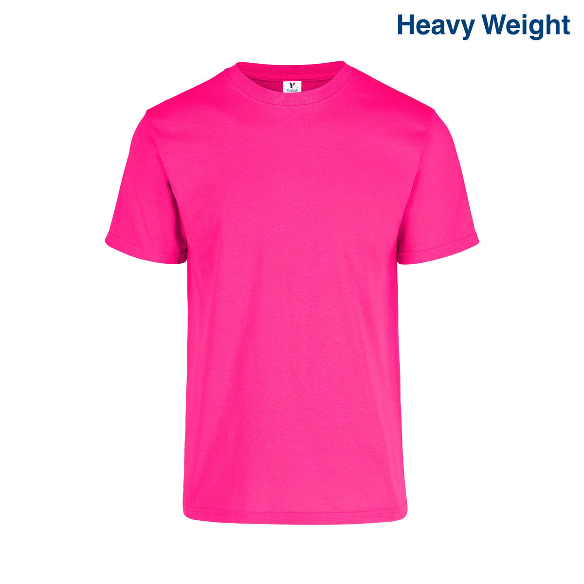 Adult Unisex Heavy Weight Crew Neck Short Sleeve T Shirt (White)