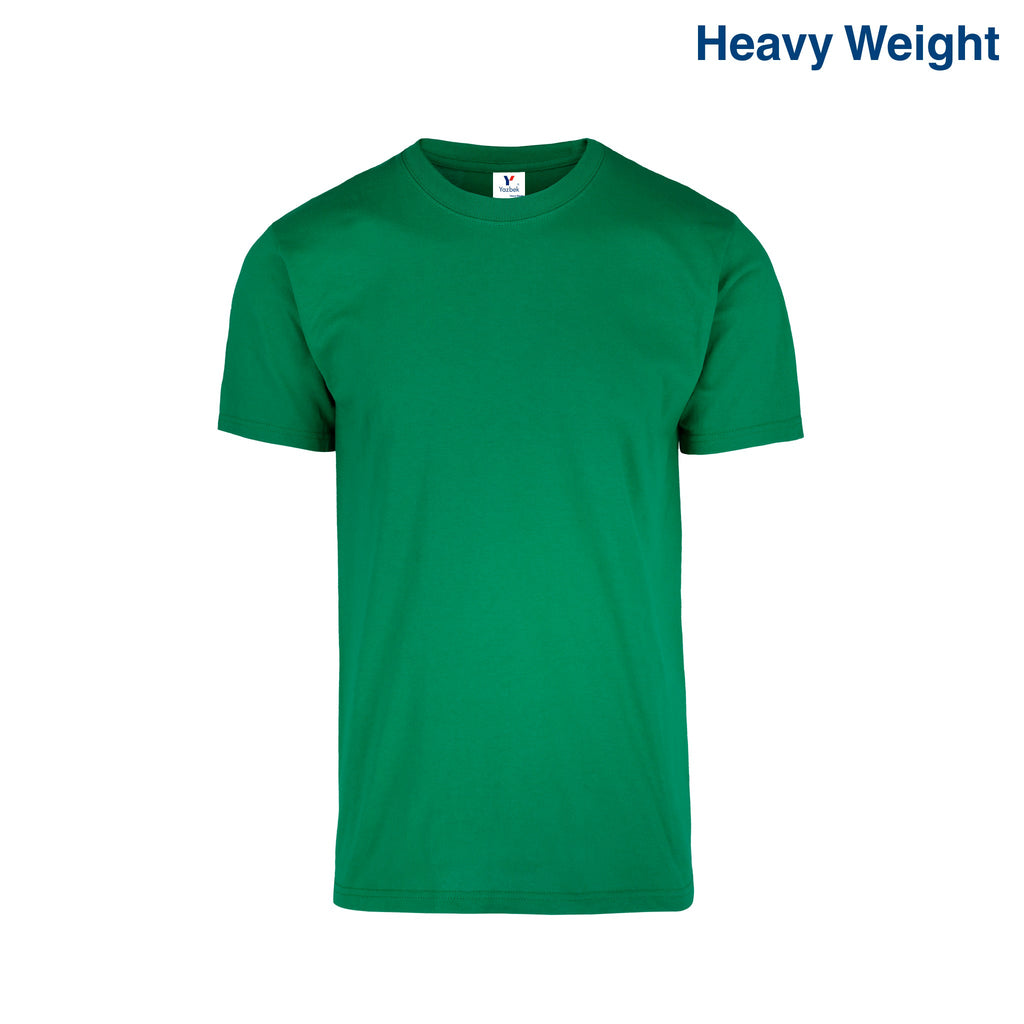 Adult Unisex Heavy Weight Crew Neck Short Sleeve T Shirt (White)