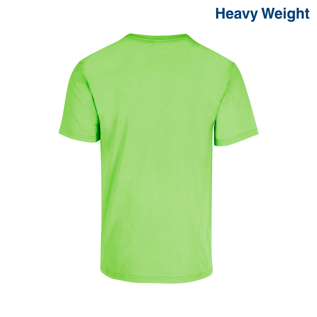 Adult Unisex Heavy Weight Crew Neck Short Sleeve T Shirt (White)
