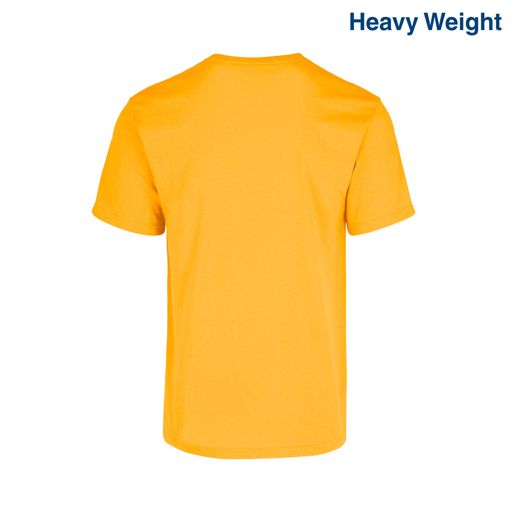 Adult Unisex Heavy Weight Crew Neck Short Sleeve T Shirt (White)