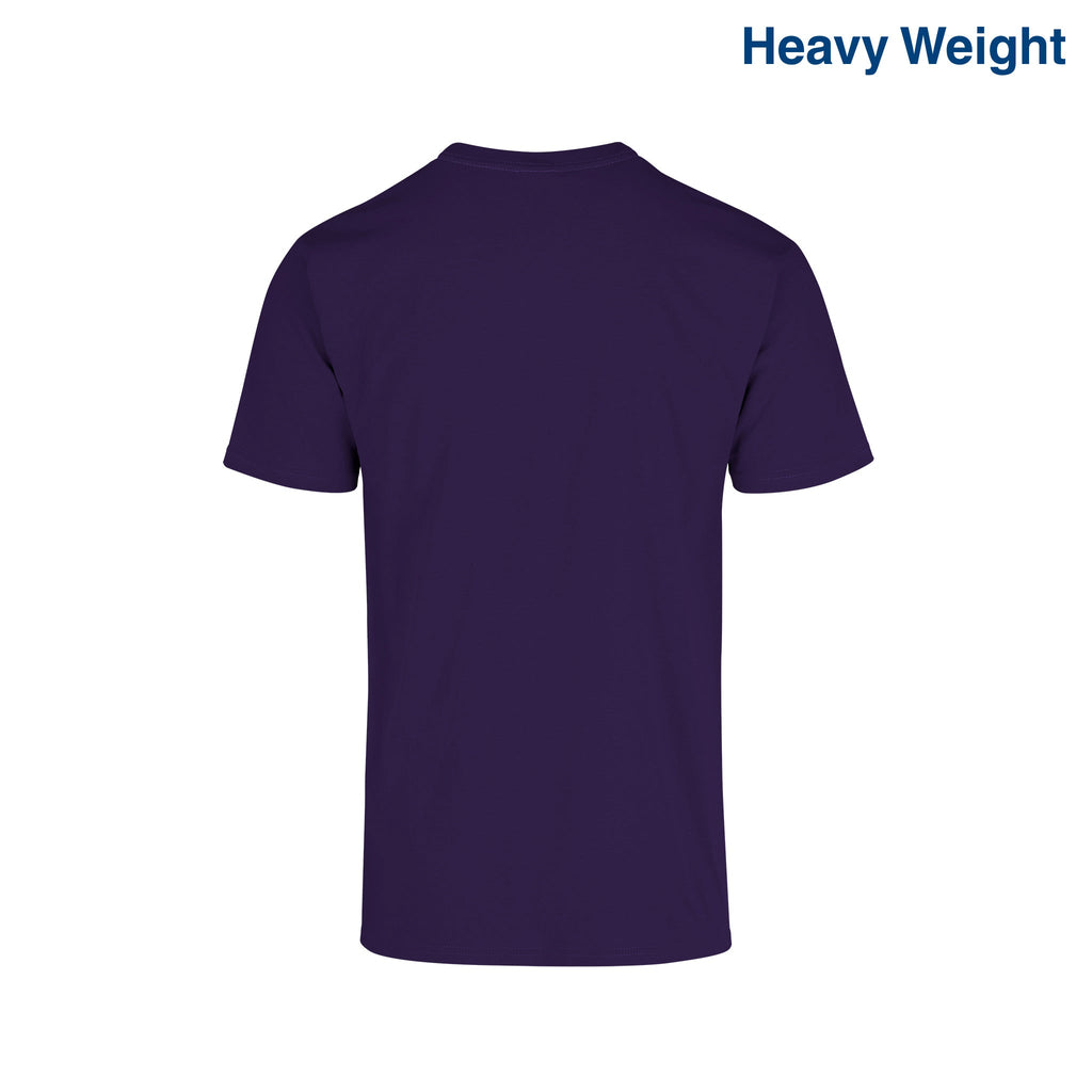 Adult Unisex Heavy Weight Crew Neck Short Sleeve T Shirt (White)