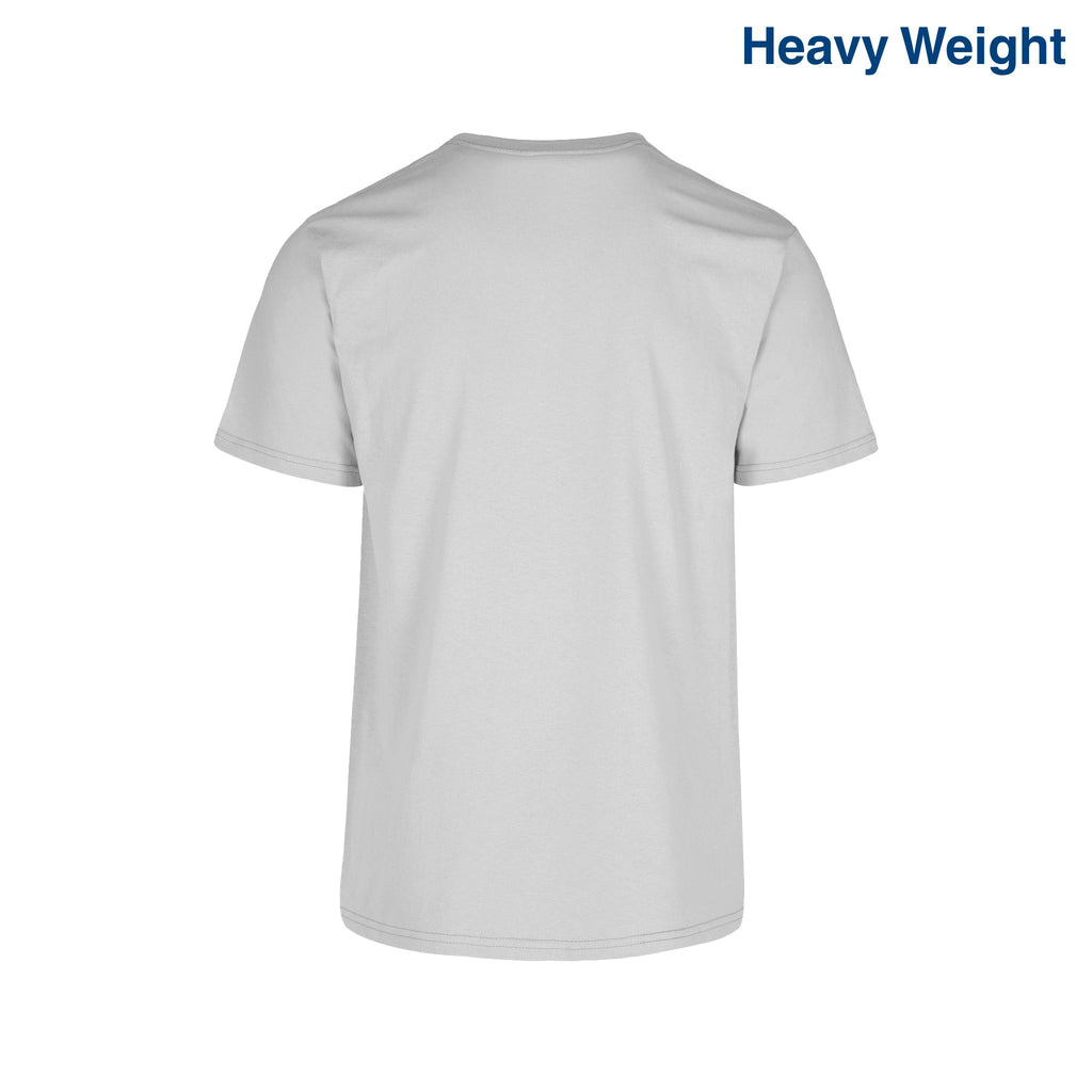 Adult Unisex Heavy Weight Crew Neck Short Sleeve T Shirt (White)