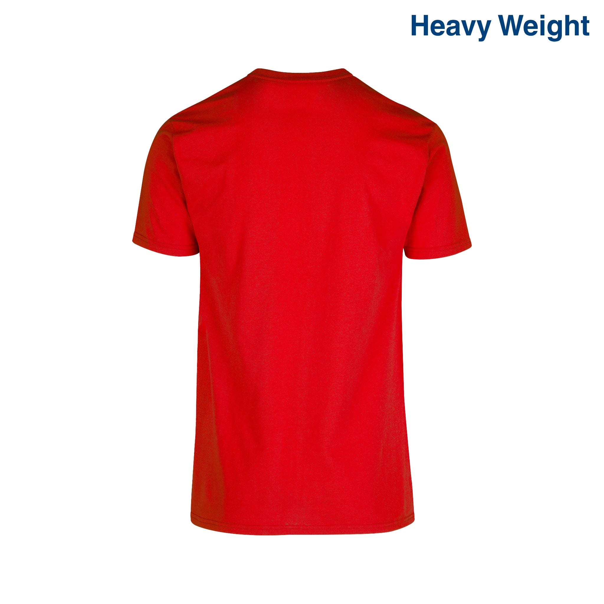 Adult Unisex Heavy Weight Crew Neck Short Sleeve T Shirt (White)