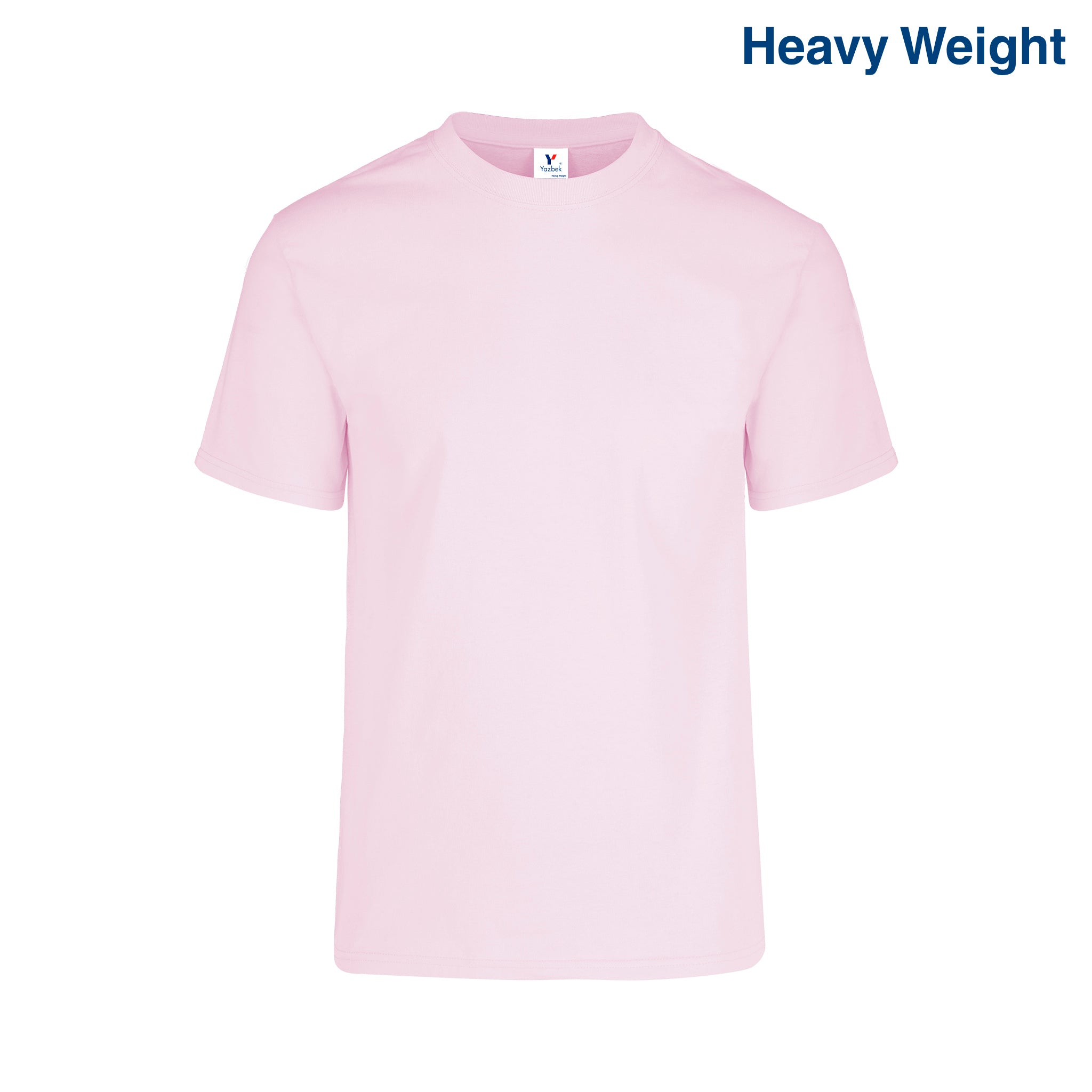 Adult Unisex Heavy Weight Crew Neck Short Sleeve T Shirt (White)