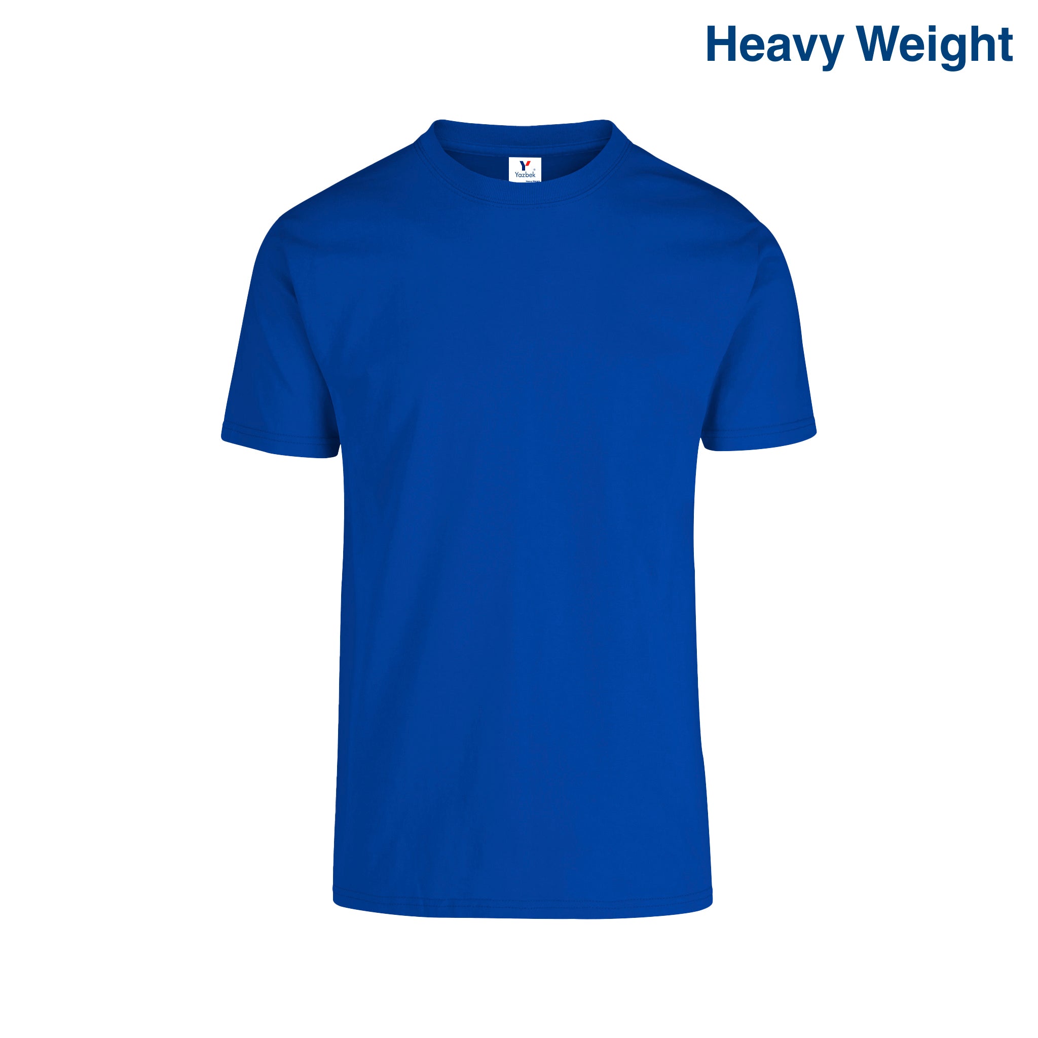 Adult Unisex Heavy Weight Crew Neck Short Sleeve T Shirt (White)