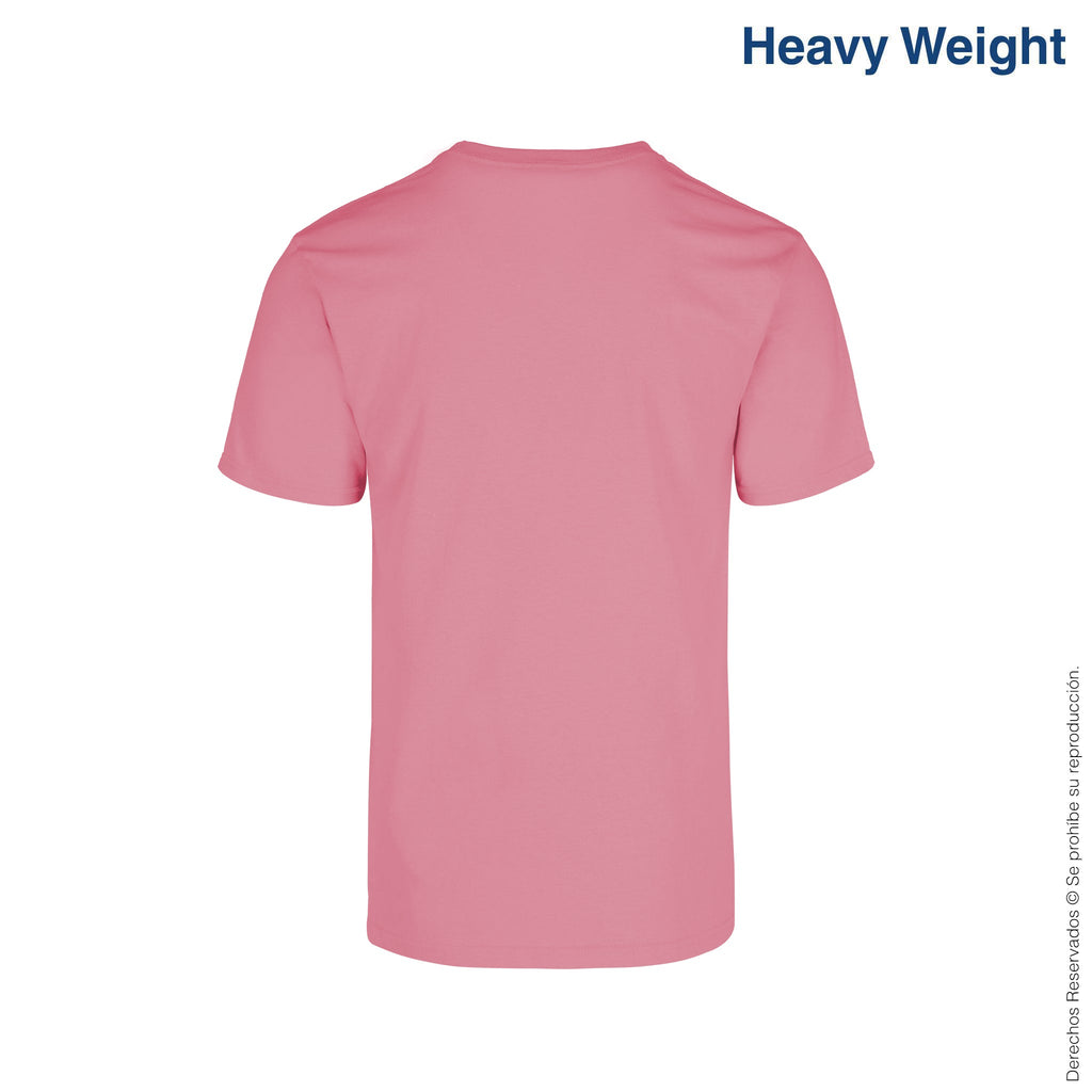 Adult Unisex Heavy Weight Crew Neck Short Sleeve T Shirt (White)