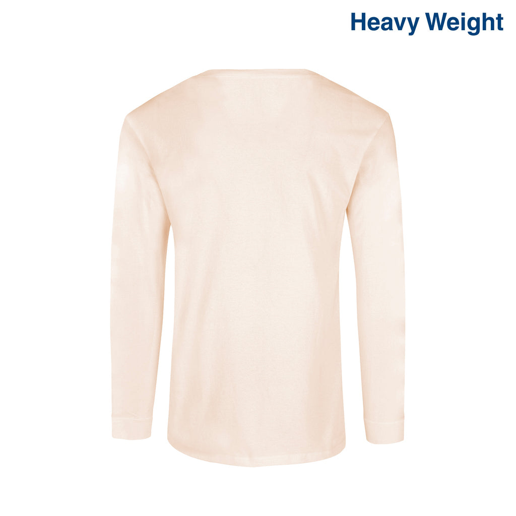 Adult Unisex Heavy Weight Crew Neck Long Sleeve T Shirt (Jade)