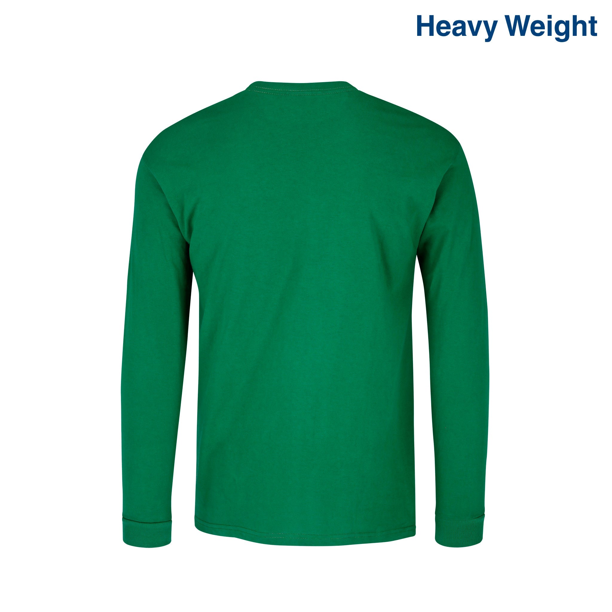 Adult Unisex Heavy Weight Crew Neck Long Sleeve T Shirt (Jade)