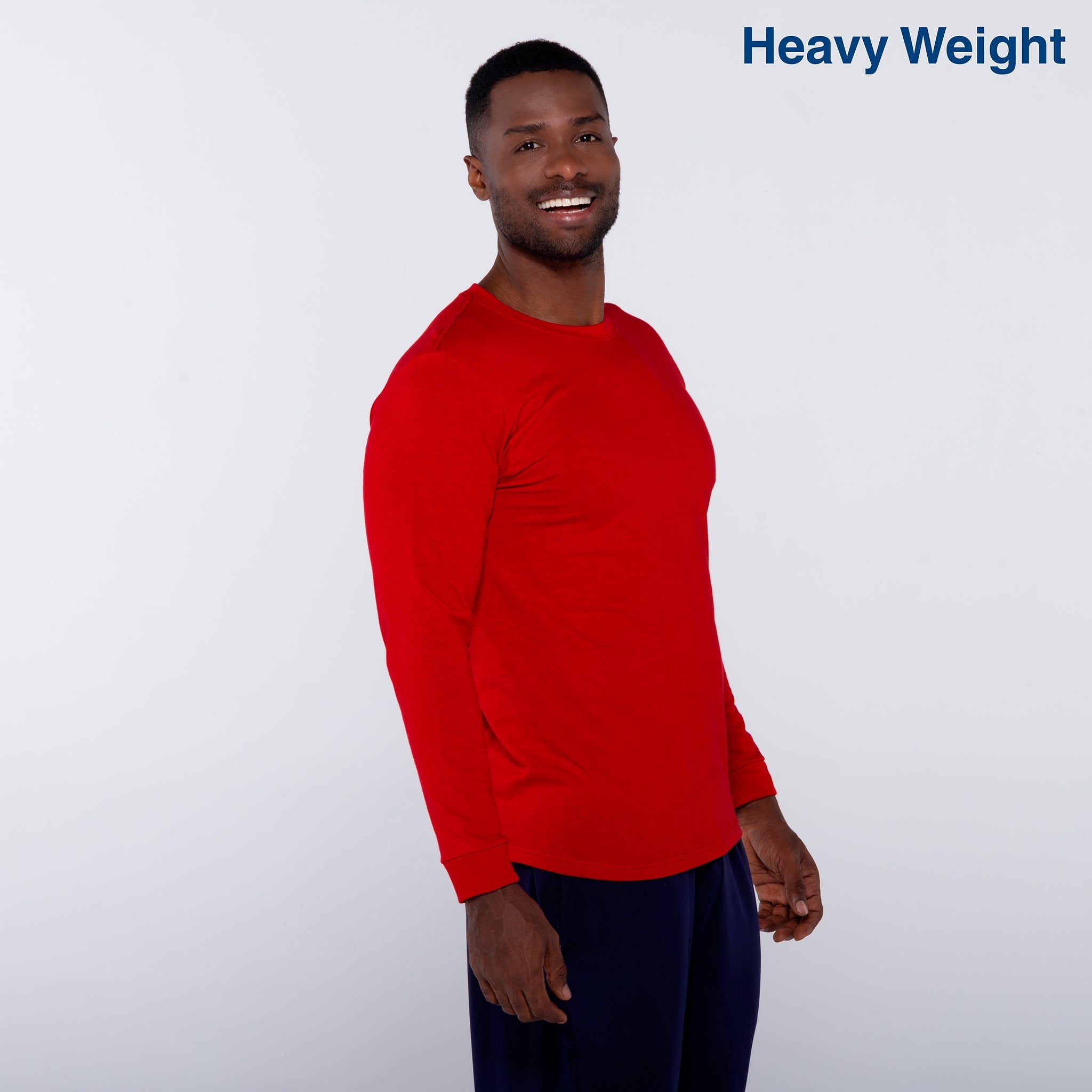 Adult Unisex Heavy Weight Crew Neck Long Sleeve T Shirt (Jade)