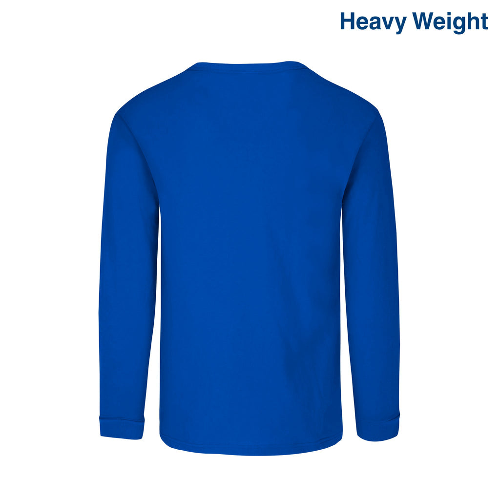 Adult Unisex Heavy Weight Crew Neck Long Sleeve T Shirt (Jade)