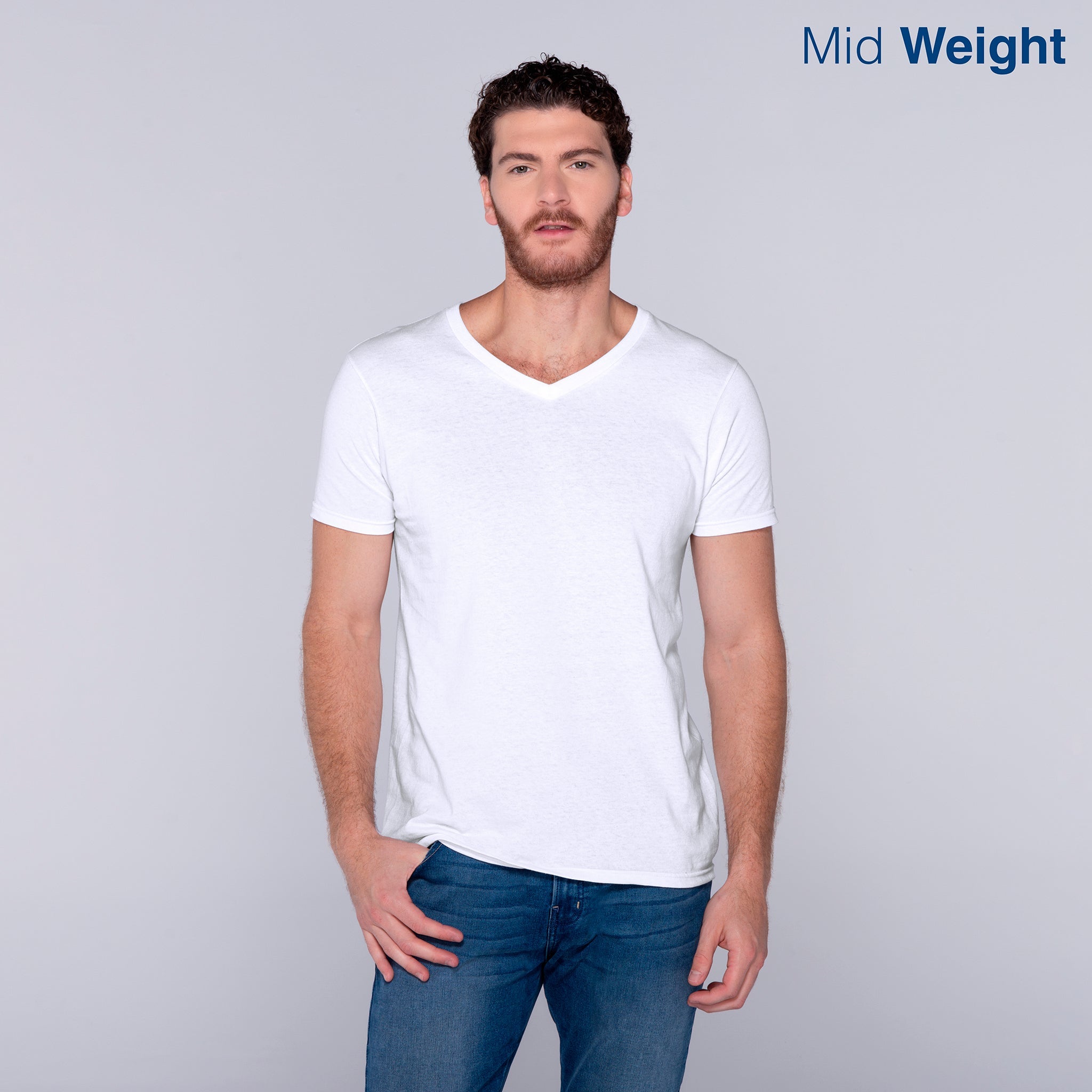 Adult Unisex V-Neck Short Sleeve T-Shirt