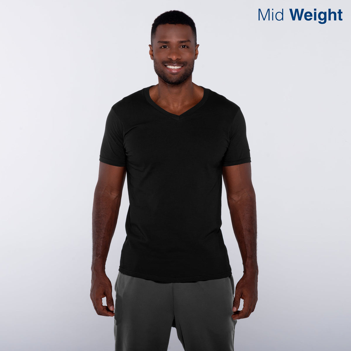 Adult Unisex V-Neck Short Sleeve T-Shirt