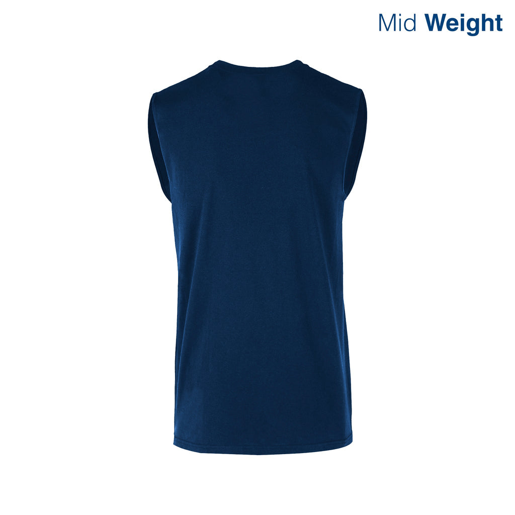 Adult Unisex Crew Neck Sleeveless T Shirt (Heather Grey)